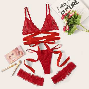 2024 Damen -Dessous -Sets für Frauen: Valentinstag Exotischer BH- und Unterwäsche -Sets