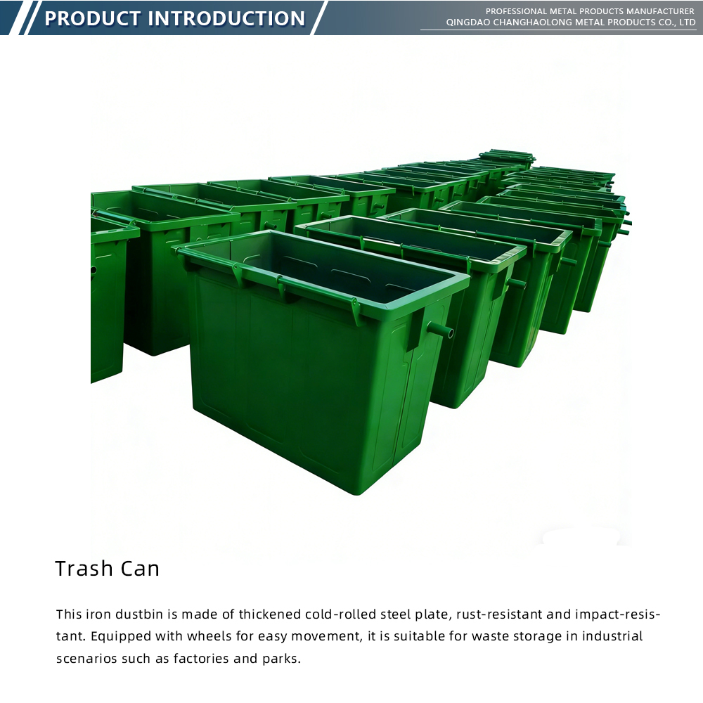 Green HDPE Large Capacity Waste Container X