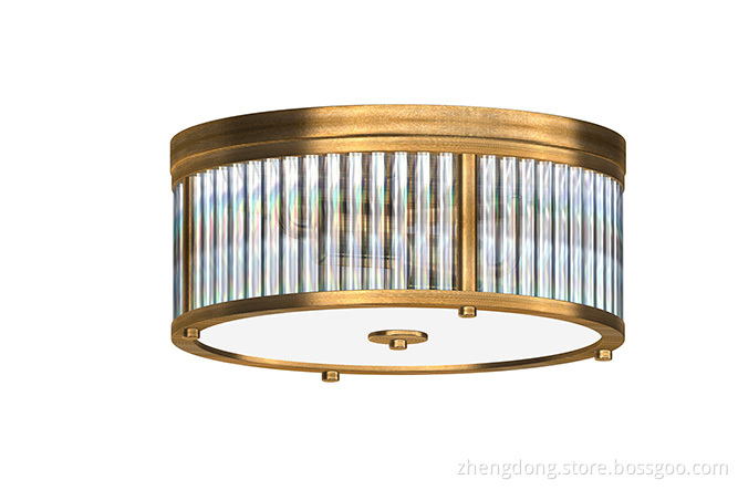 Modern flush mount ceiling lamp installation overview