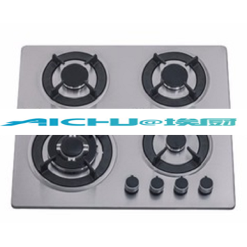 4 Burners Steel Gas And Electric Stove