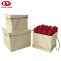 Customized Square Flower Box With Rope