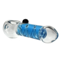 Frys Mini Pipe Glycerin Spole Handrör Glas Tobakssked Rör med cigarettrökningsskål