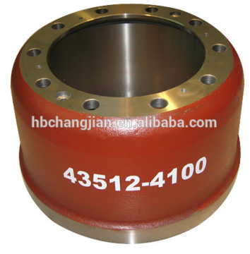 BPW drum brake for saleDescription 1.Metertrial:gray iron HT250/GG25 2.Chermical composition: C:3.0-3.3% Si:1.6-1.9% Mn:0.7-0