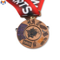 Best price metal gold rainbow medal