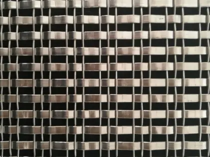 Bulletproof Architectural Woven Wire Mesh Decorative Laminated Glass For Banks