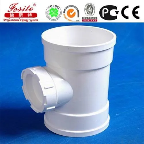 UPVC water drainage pipe fittings