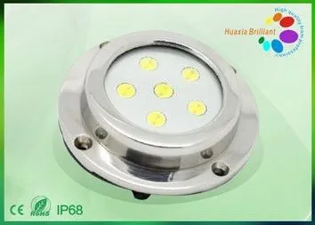 6w Waterproof Led Boat Lights , Marine Light With Stainless Steel / Long Span Life