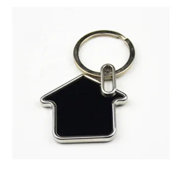 Custom Heart Square House-Shaped Metal DIY Sublimation Keychain Holder