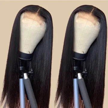 Wholesale Transparent Lace Raw Mink Indian Virgin Hair Wigs Human Hair Lace Front Cuticle Aligned Human Hair Lace Front Wig