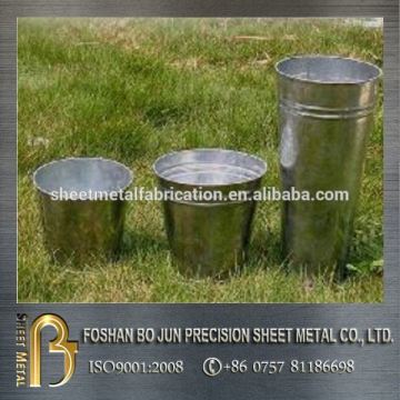 customized outdoor galvanized anti-corrosion metal planter planter pot