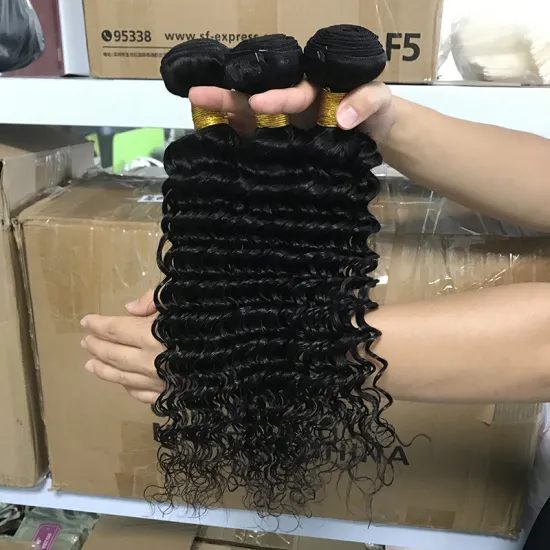 100% unprocessed cuticle aligned raw indian hair, deep wave raw virgin hair wholesale, virgin human hair ghana