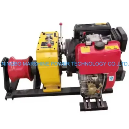 5T Diesel Engine Power Cable Winch