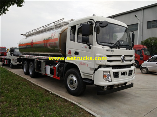 Dongfeng 20000L Malori ya tank ya mafuta ya Aluminium