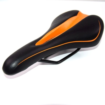 Black Orange Edge Soft Cushion Mountain Road Bicycle Saddle