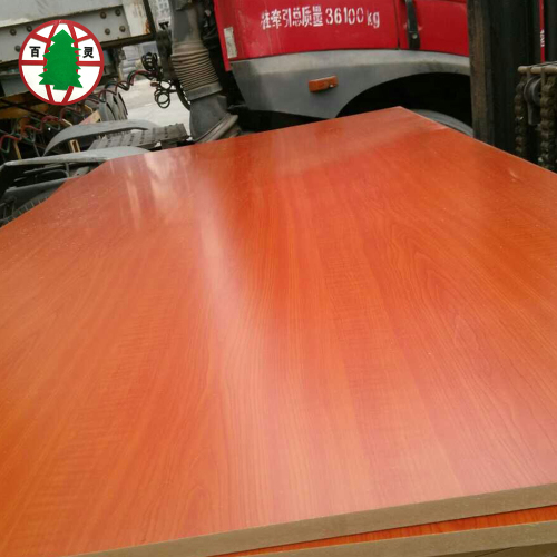 Melamin fibreboard panel MDF dekoratif untuk perabotan