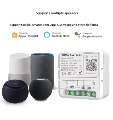 2024 Smart WiFi Switch: Voice Controlled with Google Alexa & HomeKit Compatibility for Smart Home Devices