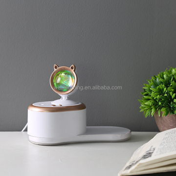 Wireless Charging LED Desk Lamp with Humidifier, Flood Light, and Night Light