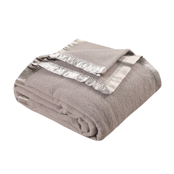 Australian Wool Winter Blanket: Classic Soft Luxury Heavy Weight with Satin Binding