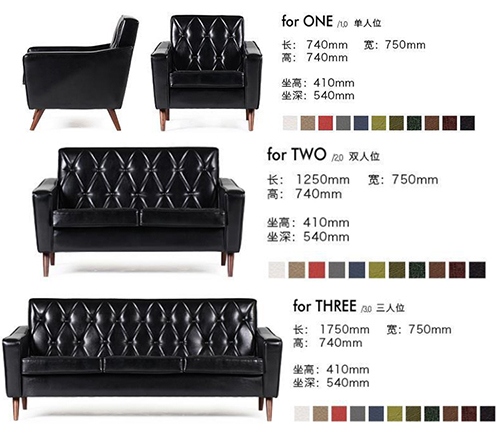 Leather Combination Sofa