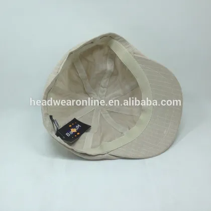 Common Fabric Beret With Checked Style Unisex Beret Cap