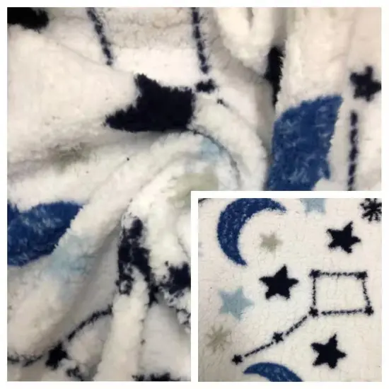 100%Polyester Imitate Velveteen Knitted Fabric with Printed