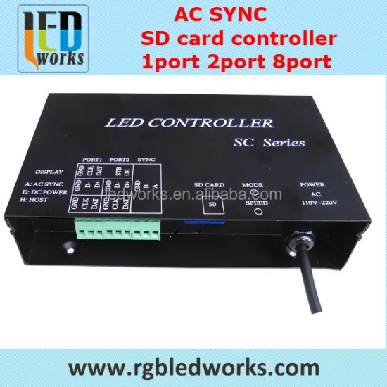 Free Software-Based WS2811 LED Controller with Standalone SD Card Support