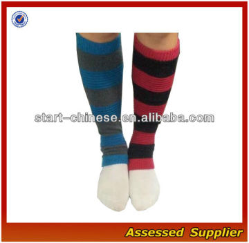Cheap Fashion boot Leg Warmer / polyester promotion leg warmer / Stripe patterned leg warmer