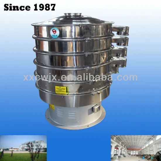 Vibrating screen/sieve for food grading