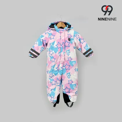Winter Kids Ski Clothing in Pink and Black