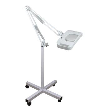 LT-86F Floor Standing Magnifying Lamp with LED Light, 5x/10x Rectangular Lens