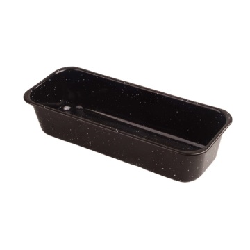 Black Starry Rectangle Long and Slim Shape Enamel Camping Outdoor Metal Steel Baking Pan BBQ Roaster Plate Bakeware Cookware Set