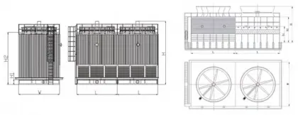 Series Steel structure industrial cooling tower