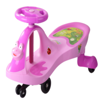 Frog Shape Child Swing Car Outdoor Twist Car