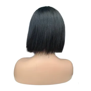 150% Density Brazilian Natural Hair Transparent Hd 360 Curly Wave Human Raw Hair Lace Frontal Bob Wig Mannequin For Wig Display