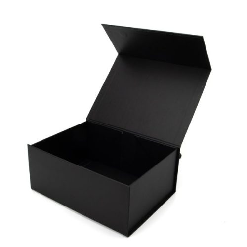 High Quality Black Gift Boxes with Logo Printing