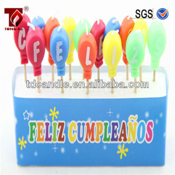 spanish letter stick candle