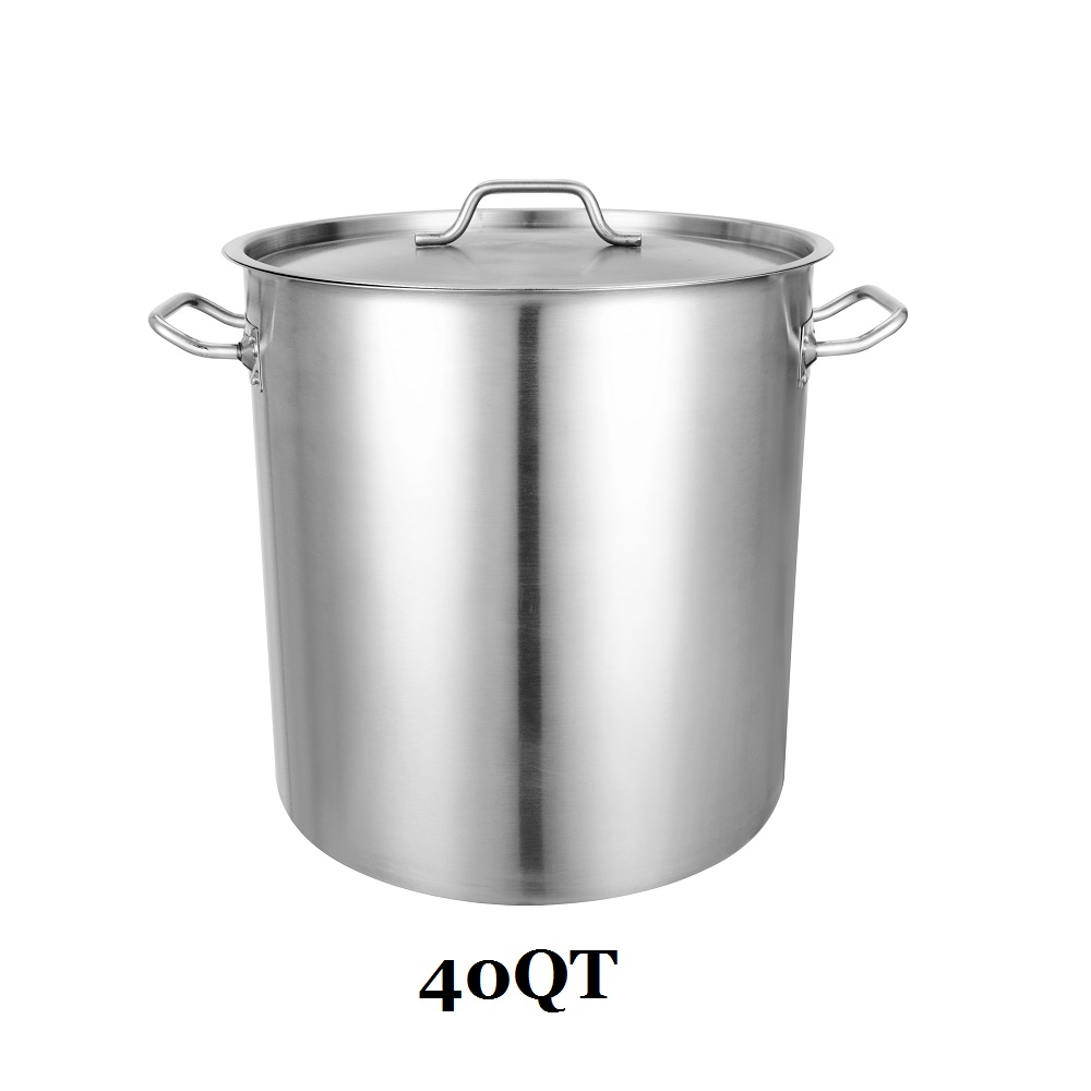 Stainless Steel Stock Pot Cookware 40 Quart