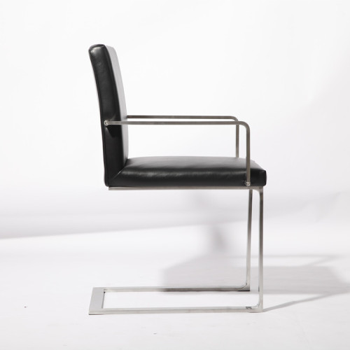 Modern Nico Flat Leather Dining Chair