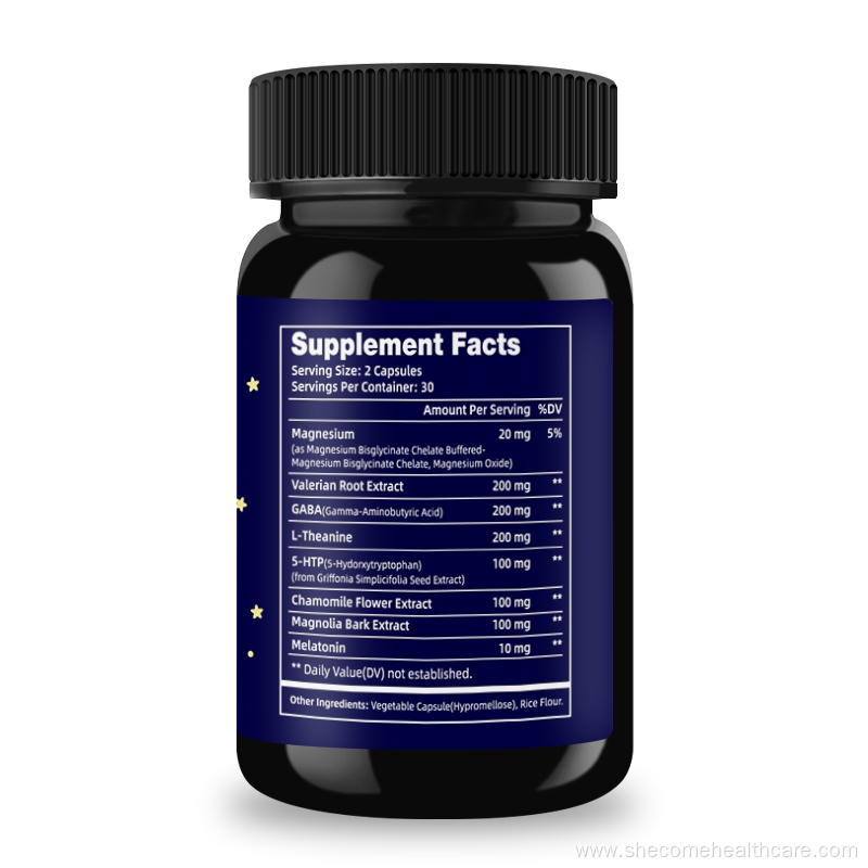 Melatonin Natural Sleep Aid Herbal Sleeping capsules