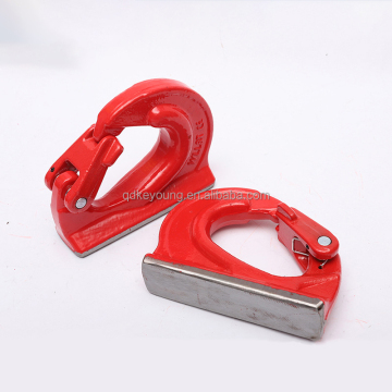 Powder Coated Weld On Hook with Forged Latch for Lifting - Good Price G80 Lifting Point Hardware
