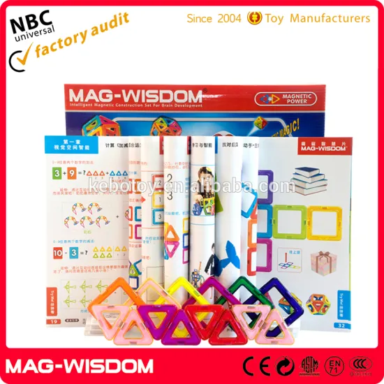 Educational DIY magnetic building blocks/magnetic building sets/ 3D magnetic building shapes toy