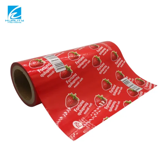Custom Plastic Christmas Edible Gummy Candy Bar Packaging Film