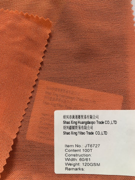 Orangefarbener 100T Breite 60/61 Stoff