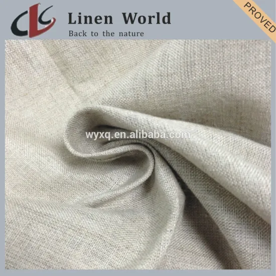 Single Natural 100% Linen 14*14 50*54 63" Greige Fabric For Garment