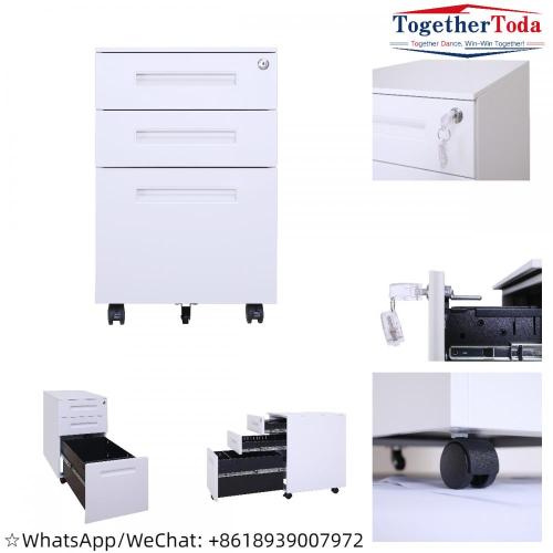 Small Metal Storage Cabinet Small filing under desk 3 small drawer cabinet Factory