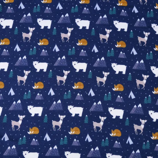 Fast Delivery Custom Animal Digital Printing 300gsm Bamboo Spandex French Terry Knit Fabric