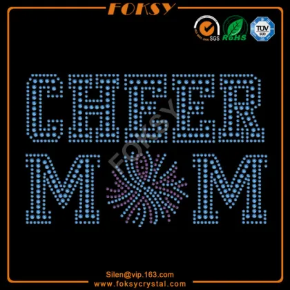 Cheer Eeader rhinestone transfers designs