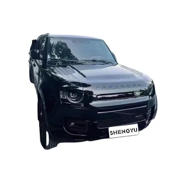Black Version Car Accessories Kit for Range Rover Defender 2020 - Bumpers, Eyebrows, Taillamps, Exhaust Pipes, Tire Cover
