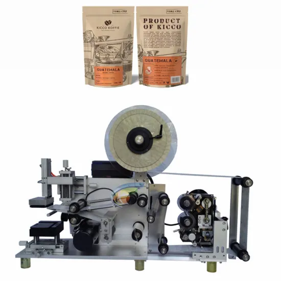 Semi-Automatic Labeling Machine for Stickers and Empty Pouchs with Flat Surface