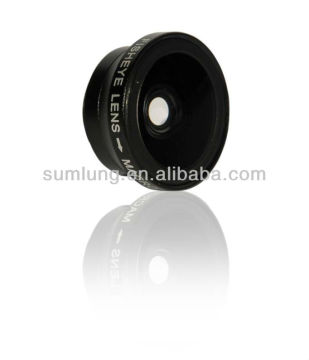 2 in 1 Magnetic 180 degree Fisheye lens and macro lens set for samsung galaxy S3 I9330 and phone lens
